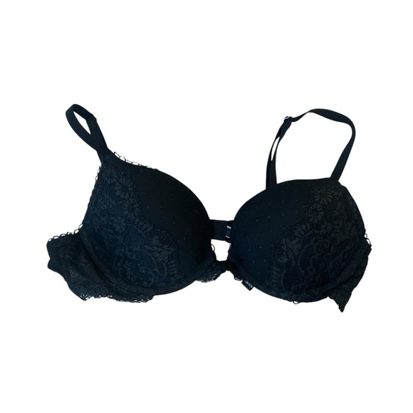 Victorias Secret Black Lace Push Up Bra - Picture 1 of 5